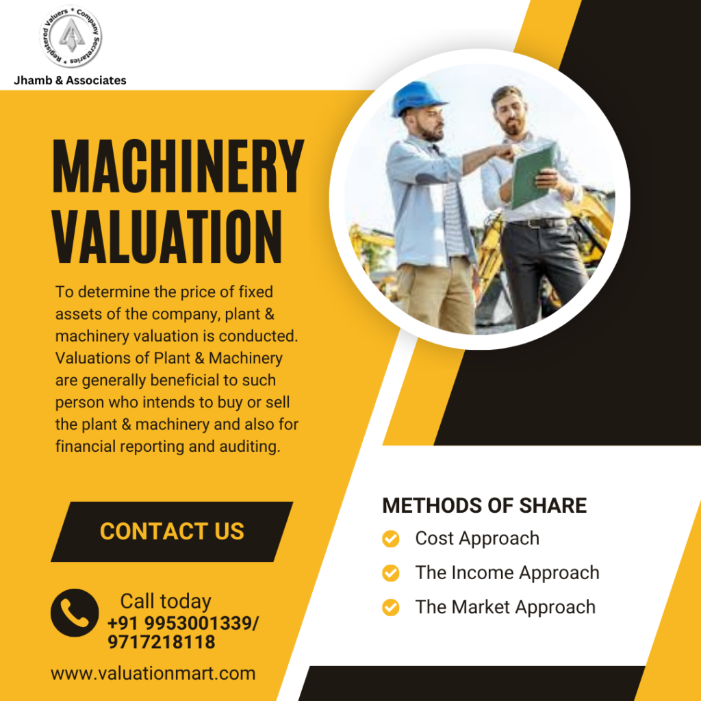 machinery valuation